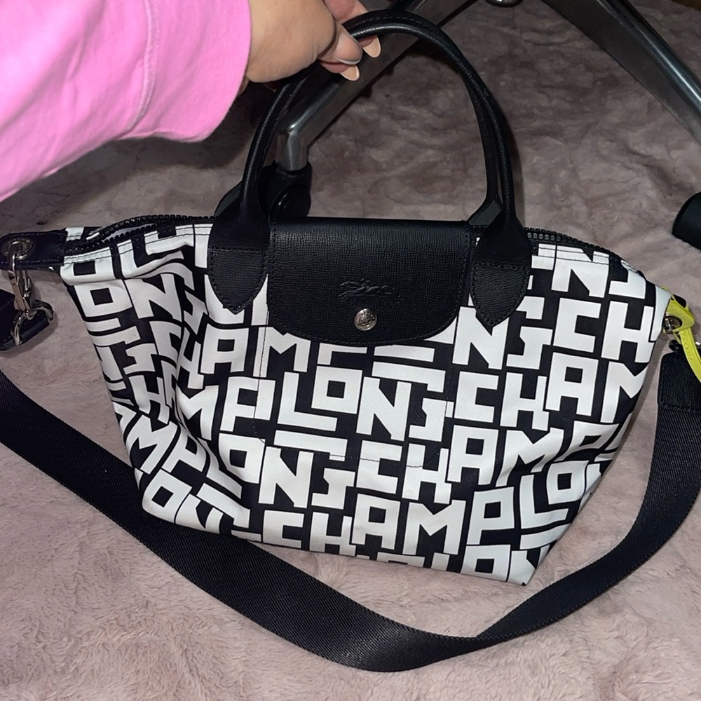 Longchamp Le Pliage Cuir S Top Handle Bag